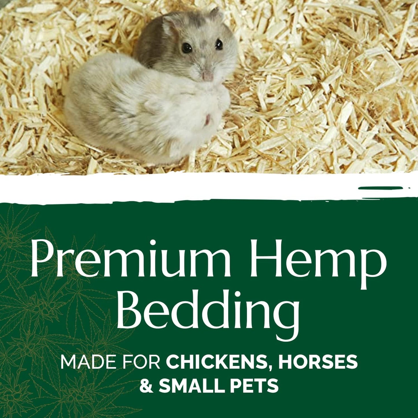 High Grade French Hemp Bedding, 44Lb Jumbo Bulk Bag of Extremely Low Dust Shavings for Horses, Chickens, Small Animals, Rats, Guinea Pigs, Bunny Rabbits, Reptiles, Good Chicken Coop Bedding