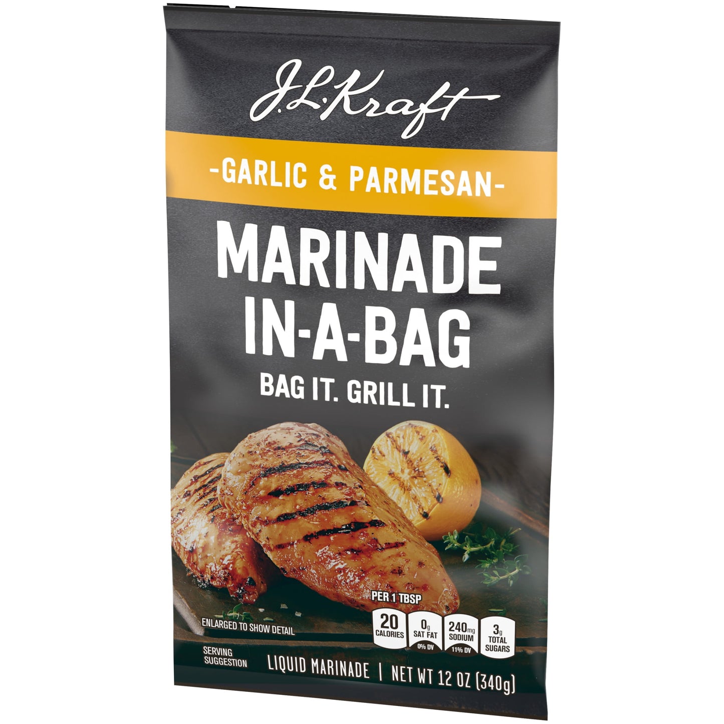 J.L.  Marinade In-A-Bag Garlic & Parmesan Liquid Marinade, 12 Oz Bag