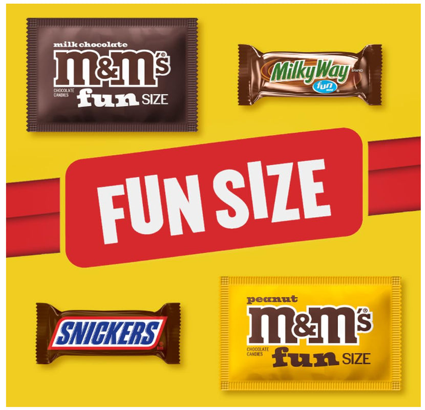 M&M'S, MILKY WAY & SNICKERS Fun Size Chocolate Candy, Grad Gifts, 19.2 Oz