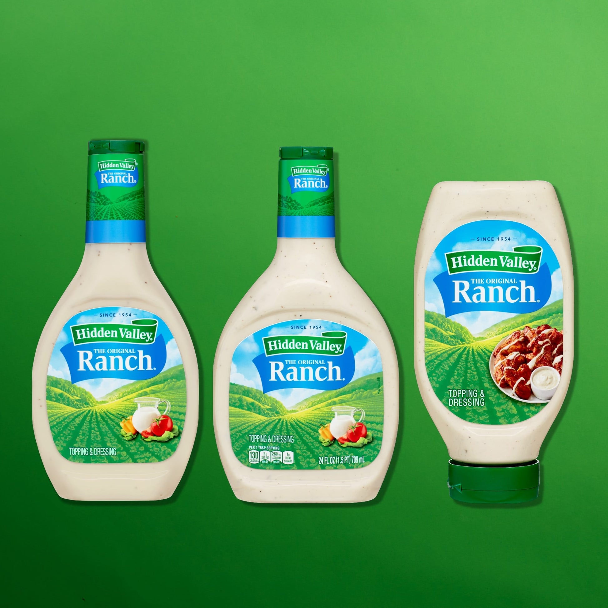 Gluten Free Original Ranch Salad Dressing and Topping, 24 Fl Oz, 2 Pack