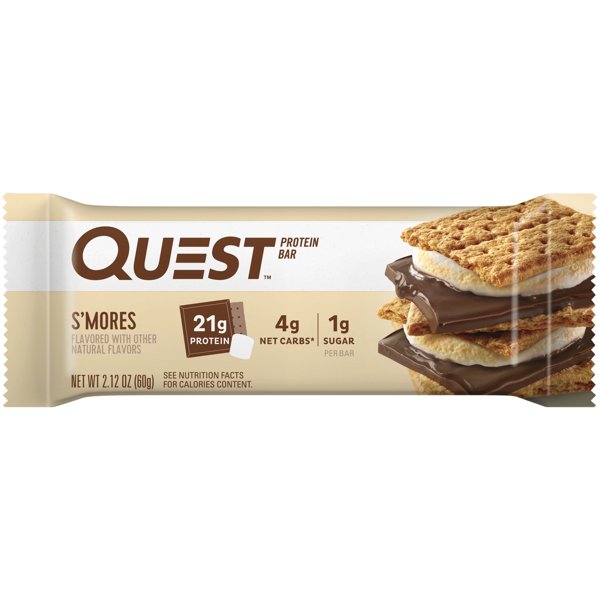 (3 Pack) Quest Protein Bar, Smores, 20G Protein, Gluten Free, 4 Ct