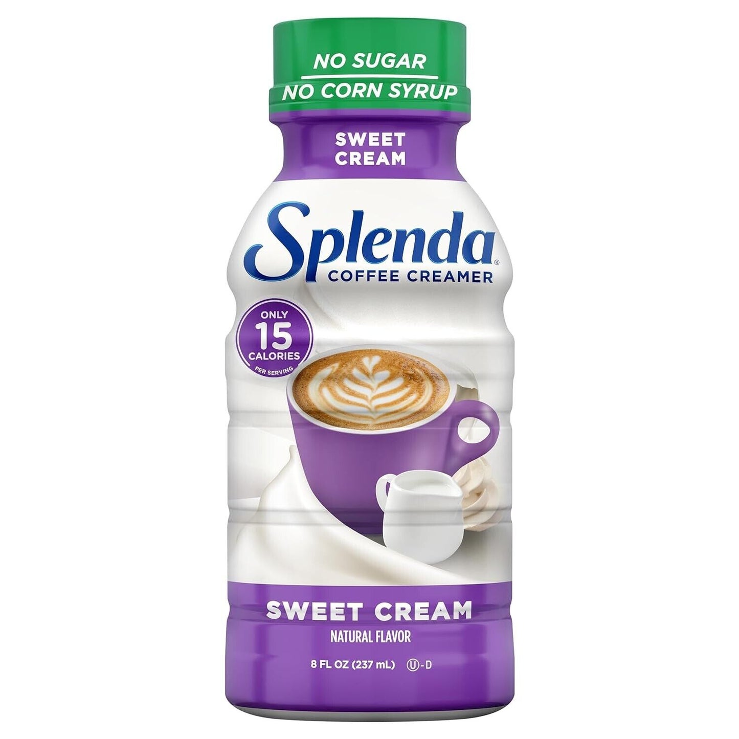 Splenda Sugar Free Sweet Cream Coffee Creamer, 8 Fl Oz Bottle