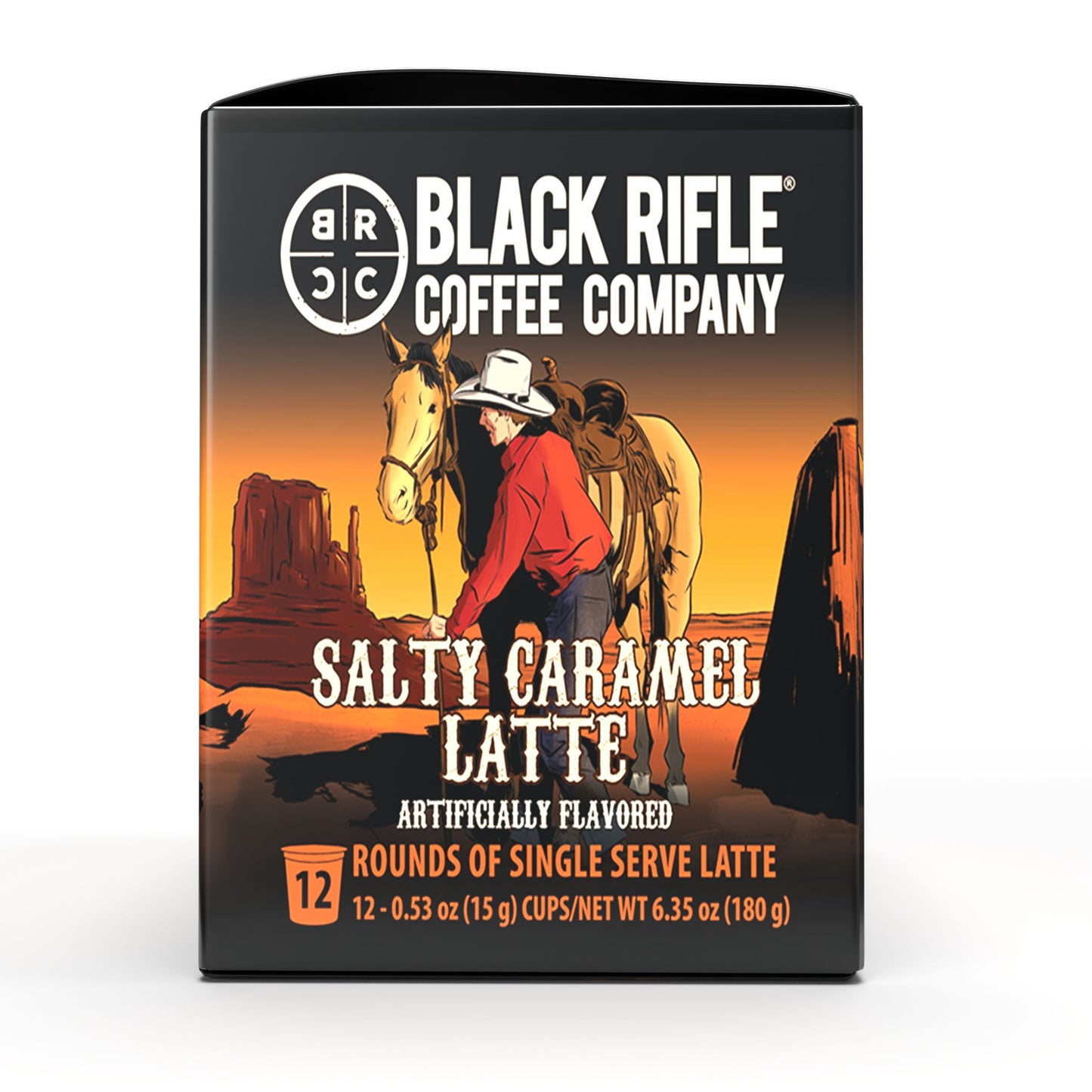 Black Rifle Coffee Company Salty Caramel Latte K Cups Pods, Medium Roa