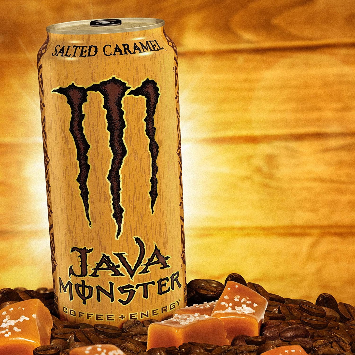 Monster Energy Java Monster Salted Caramel, Coffee + Energy Drink, 15 Fl Oz (Pac