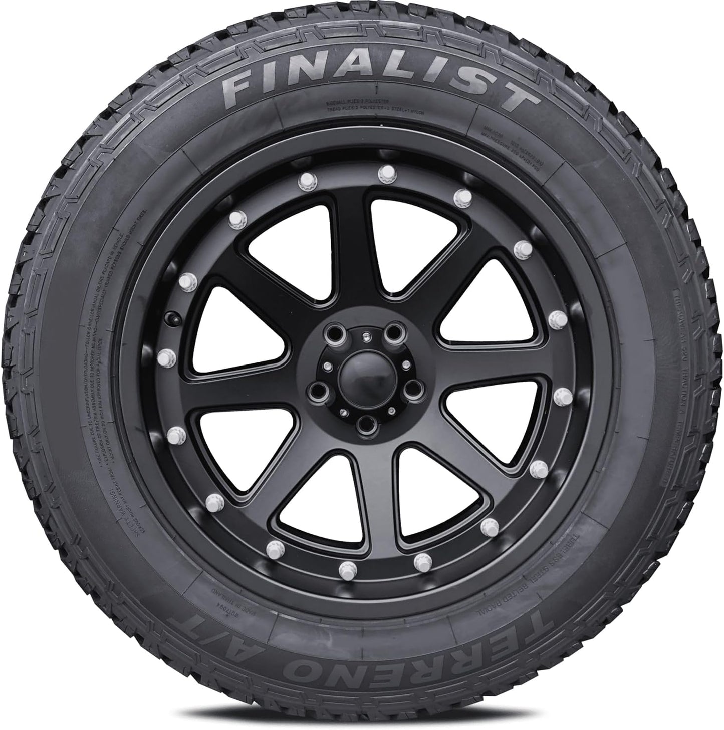 Set of 4 (FOUR)  Terreno A/T LT265/70R18 10 Ply 124S Load Range E SUV Light Truck All Season All Terrain Tire 265/70/18 (Tire Only) + Road Hazard Warranty Included 265/70/18