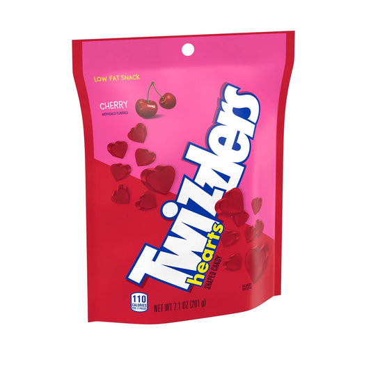 Cherry Hearts Valentine'S Day Candy, Resealable Bag 7.1 Oz