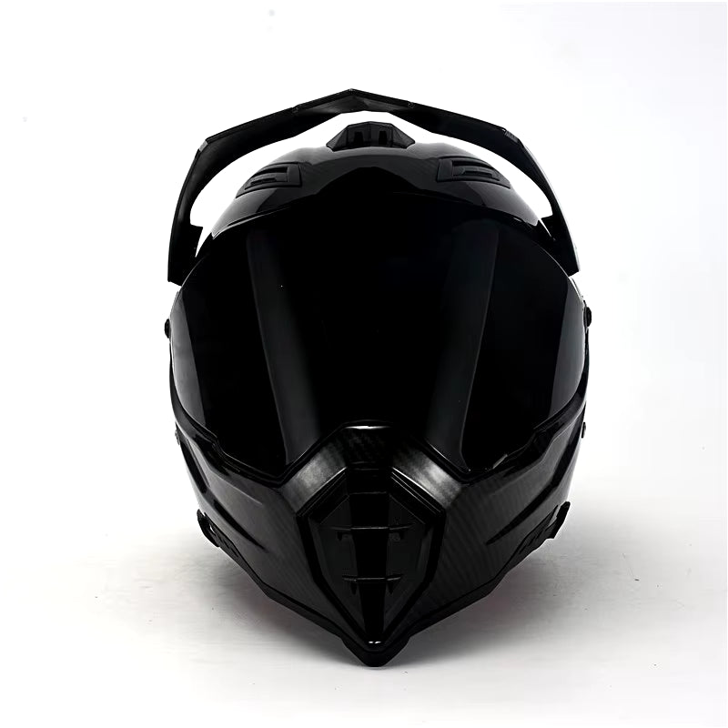 Carbon Fiber Pattern ABS Mater Full Face Moto Racing Helmet DOT Outdoor Adult MX Motocross Off-Road Dirt Bike Motorcycle ATV M