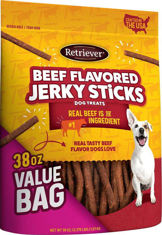 Beef Flavor Jerky Sticks Dog Treats, 38 Oz.