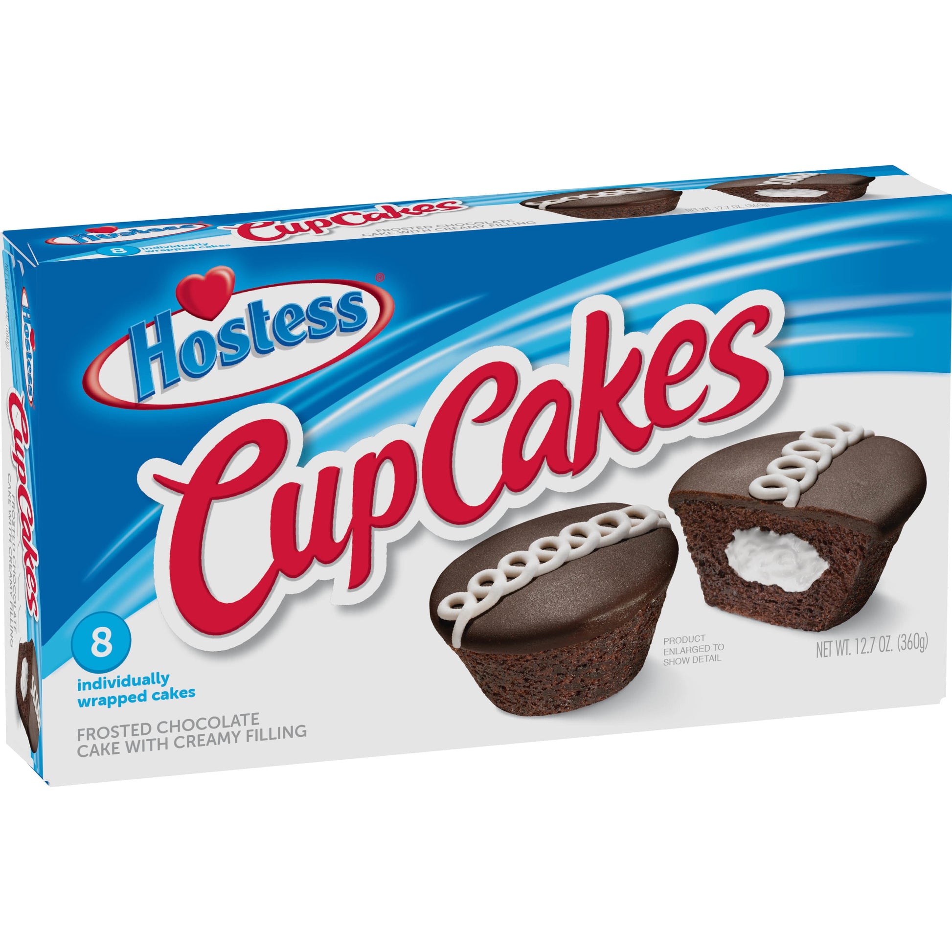 Chocolate Cup Cakes, Creamy, 8 Count, 12.7 Oz