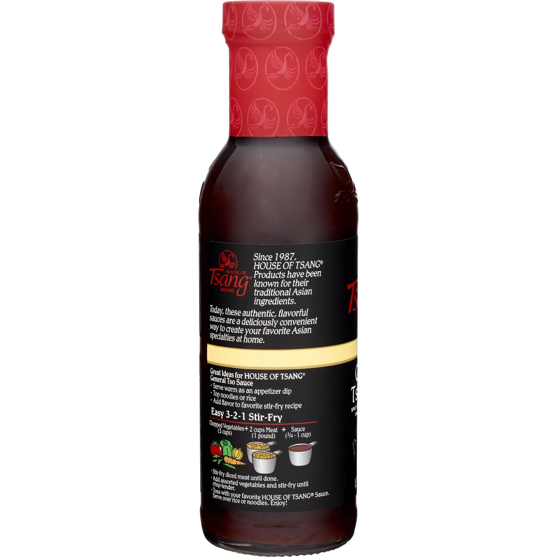 General Tso Stir-Fry Liquid Sauce, 12.6 Oz Glass Bottle