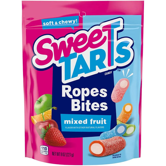 Ropes Bites Candy, Mixed Fruit-Flavored, 8 Oz