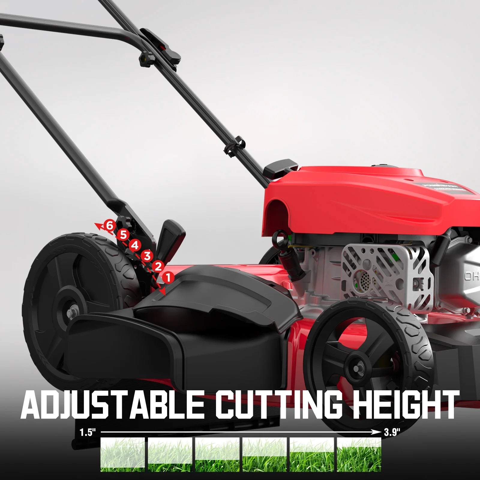 Gas Lawn Mower, 21 Inches 144Cc 2-In-1 Walk-Behind , Side Discharge Push Lawn Mower