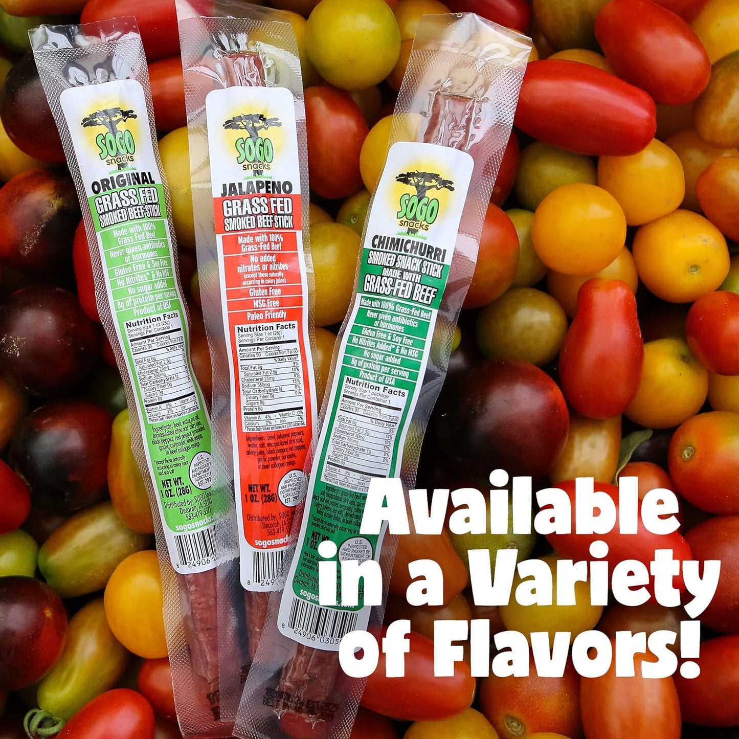 12 Flavor Variety Meat Sticks. No Added Nitrates, Gluten, Soy, MSG, Dairy, Nuts. 8 Grass-Fed Beef Flavors, 3 Free-Range Turkey Flavors & 1 Natural Pork Flavor (1 of Each, 12-Cnt, 1-Oz Stick)