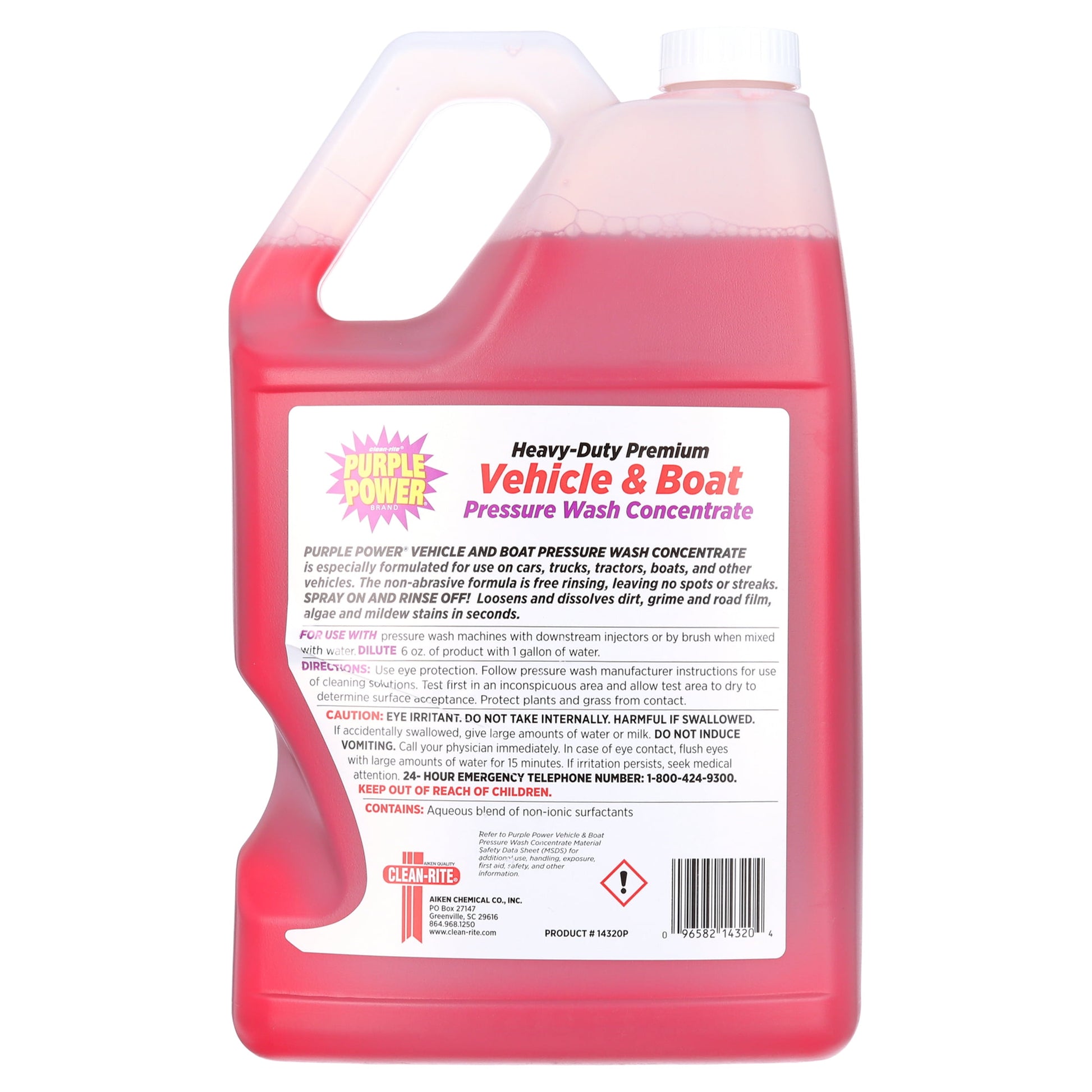 Heavy-Duty Vehicle and Boat Concentrated Pressure Washer Fluid , 1 Gallon