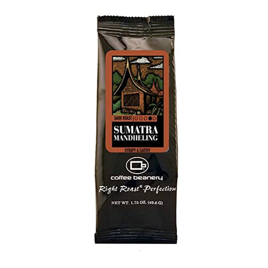 Sumatra Mandheling Specialty Coffee | 1 Bag 1.75Oz Try Me Size Coffee Sampler | Dark Roast