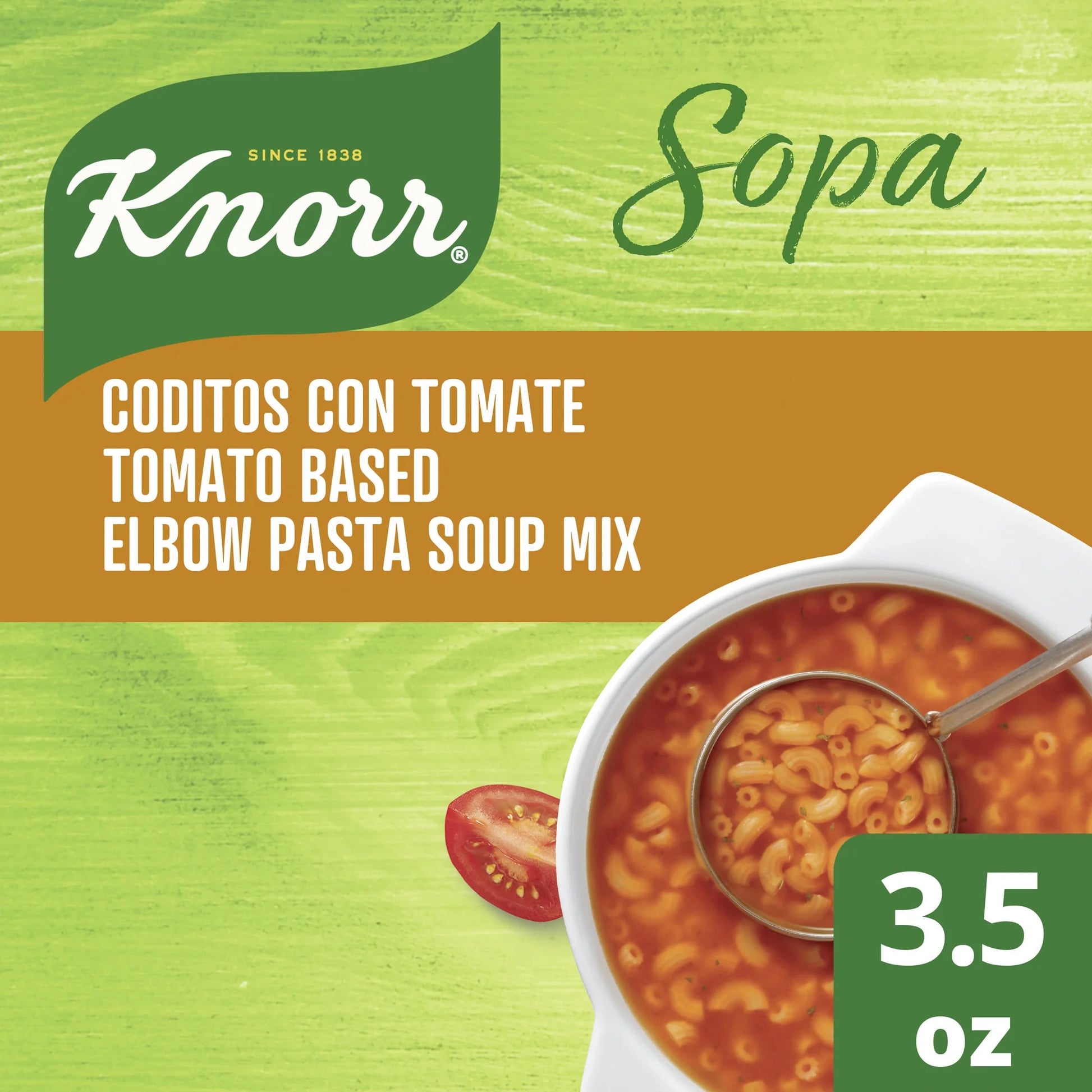 Sopa Tomato Based Elbow Pasta Soup Mix, 3.5 Oz Pouch