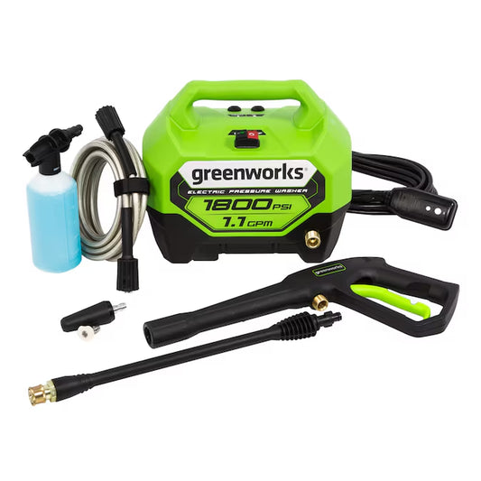 1800 PSI 2-GPM Cold Water Battery Pressure Washer with 2 Spray Tips