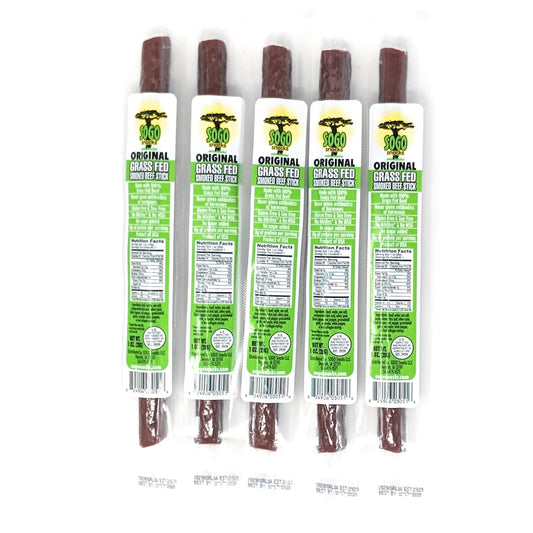 100% Grass-Fed, Paleo, Whole30 and Keto Friendly Beef Sticks: MSG, Gluten and Soy Free, Never Given Antibiotics or Hormones (Original Flavor, 144-Count, 1-Oz Stick)
