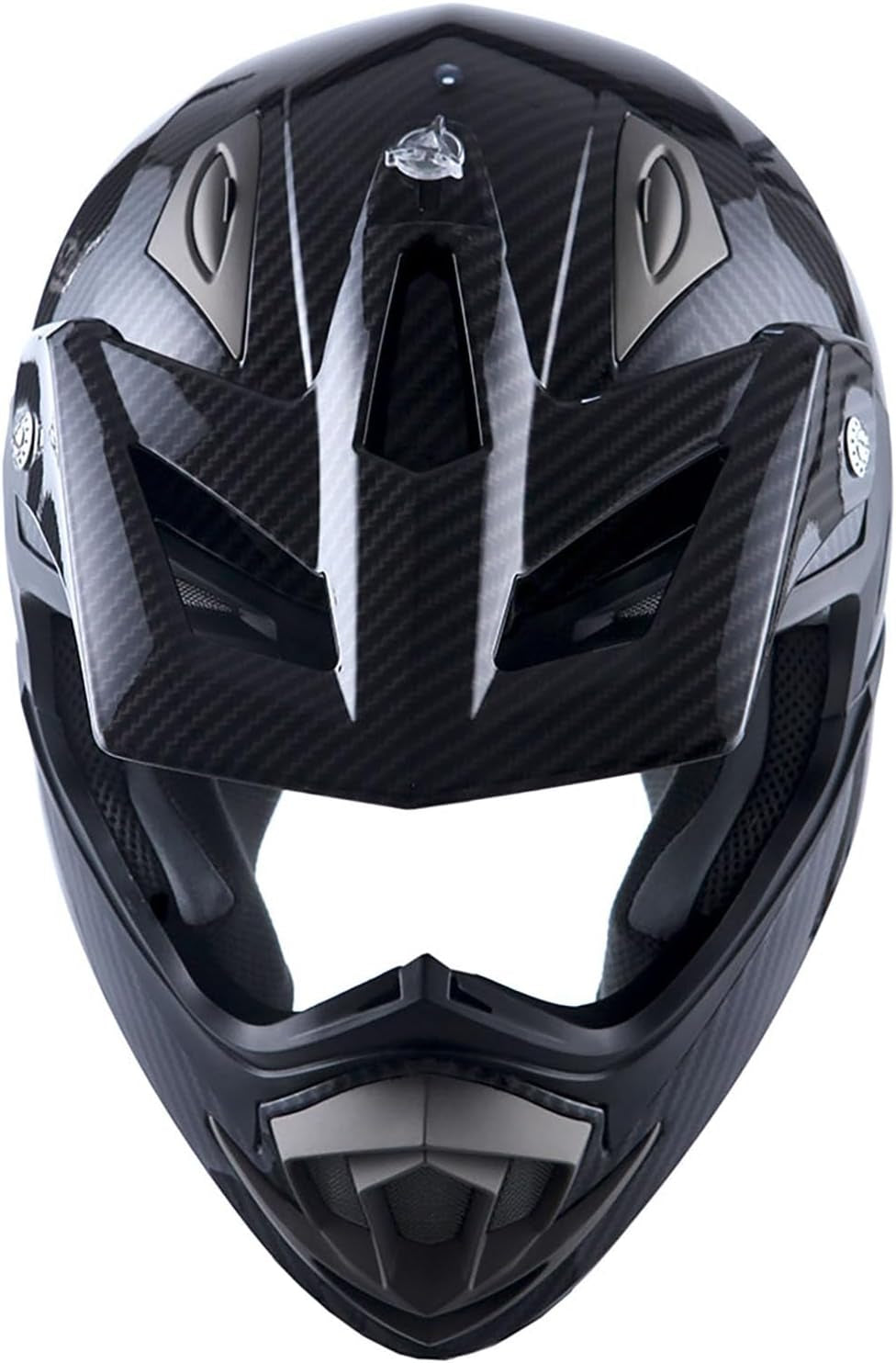 Adult Motocross Helmet off Road MX BMX ATV Dirt Bike Mechanic HGXP14B Carbon Fiber Black HGXP14B