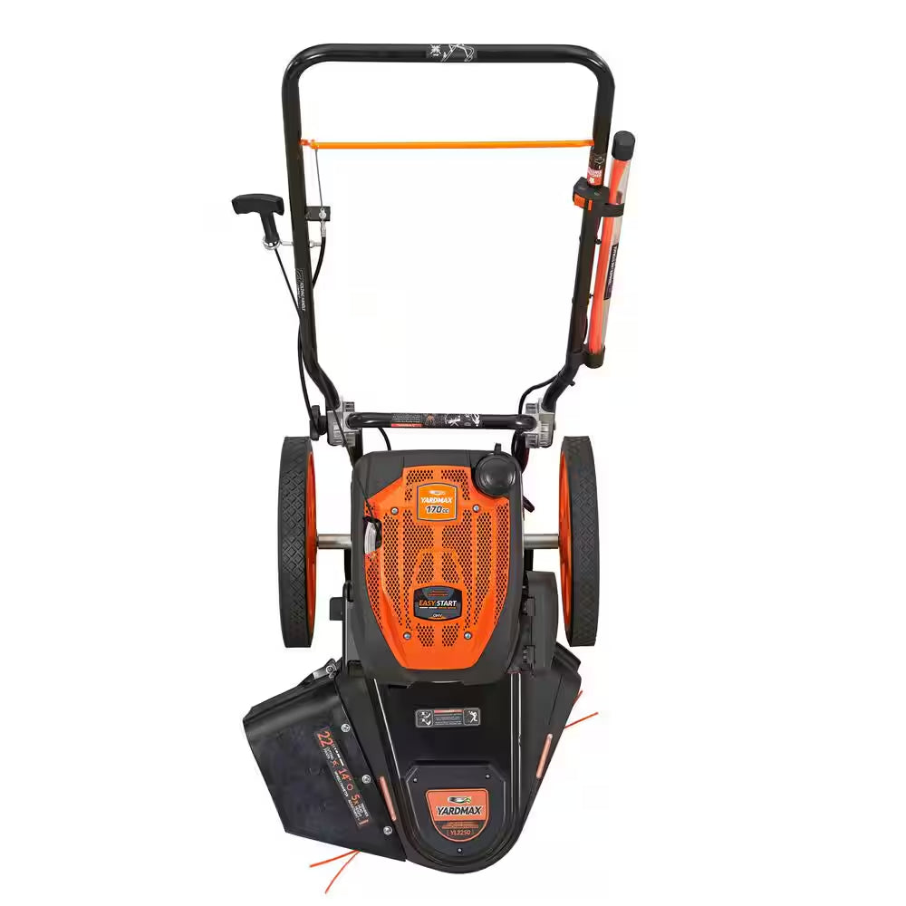 22 In. 170Cc Gas Walk behind String Trimmer Mower