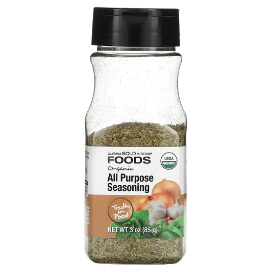 Foods, Organic All Purpose Seasoning, 3 Oz (85 G)