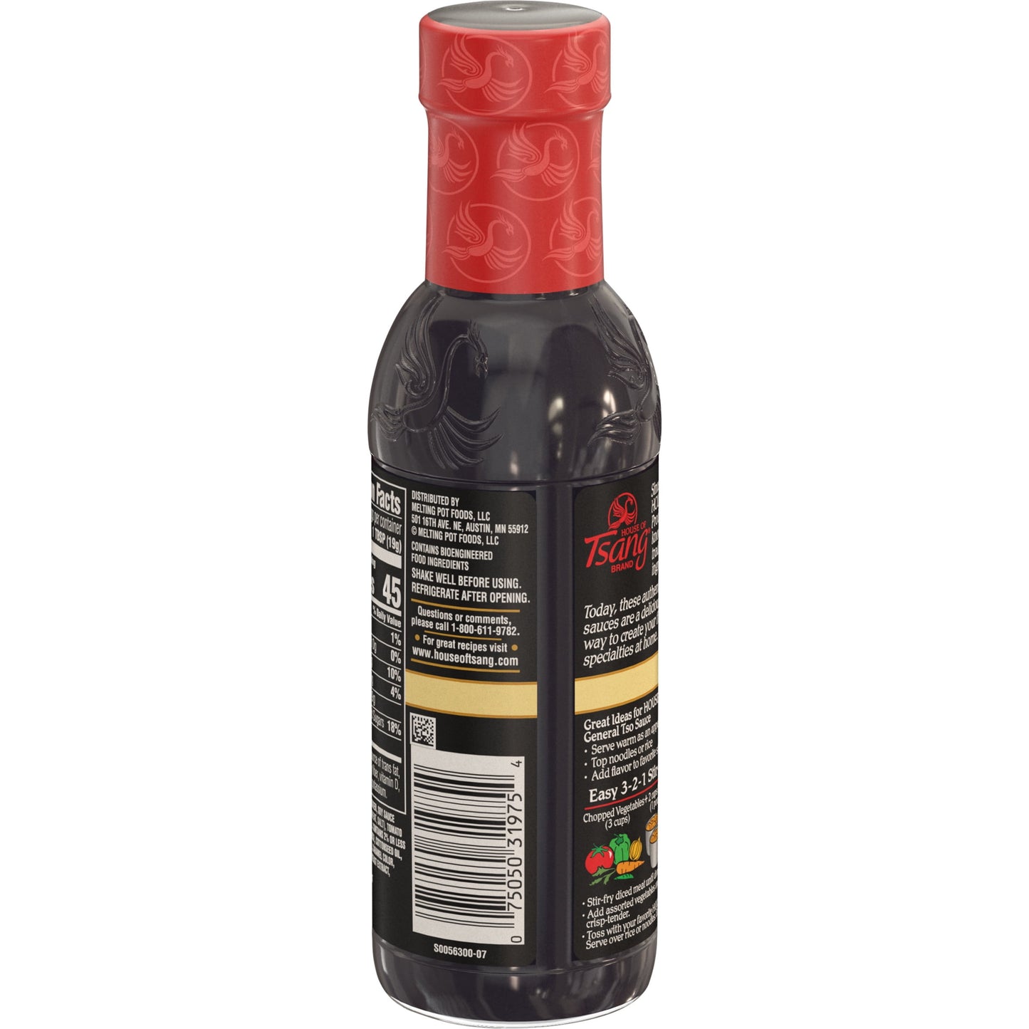 General Tso Stir-Fry Liquid Sauce, 12.6 Oz Glass Bottle