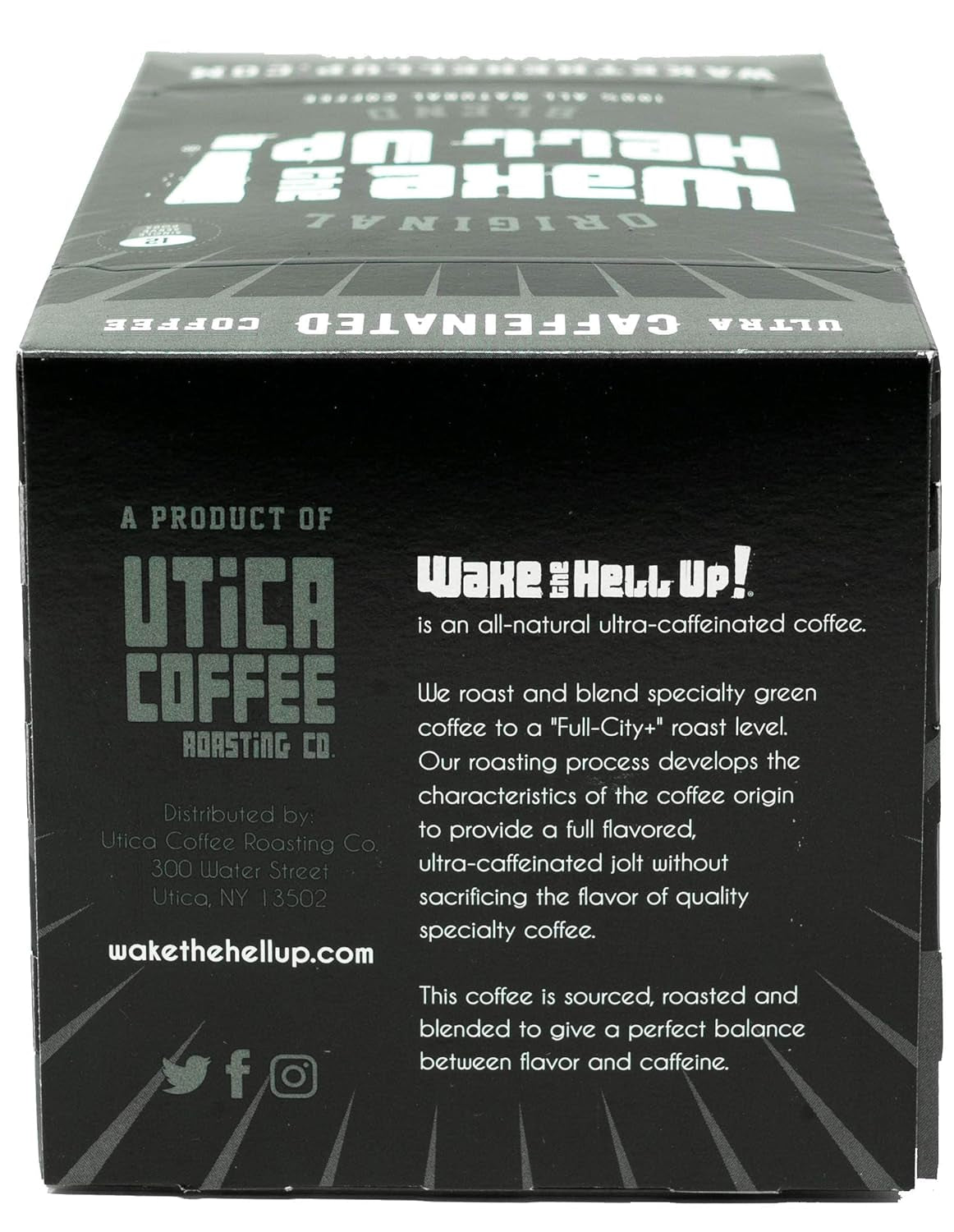 Dark Roast Single Serve Coffee Pods | Ultra-Caffeinated Coffee for K-Cup Compatible Brewers | 12 Count, 2.0 Compatible