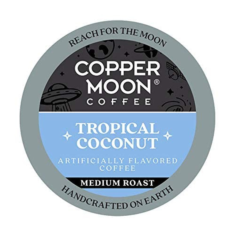 Single Serve Coffee Pods for Keurig K-Cup Brewers, Medium Roast, Tropical Coconut Blend, 12 Count(Pack of 3)