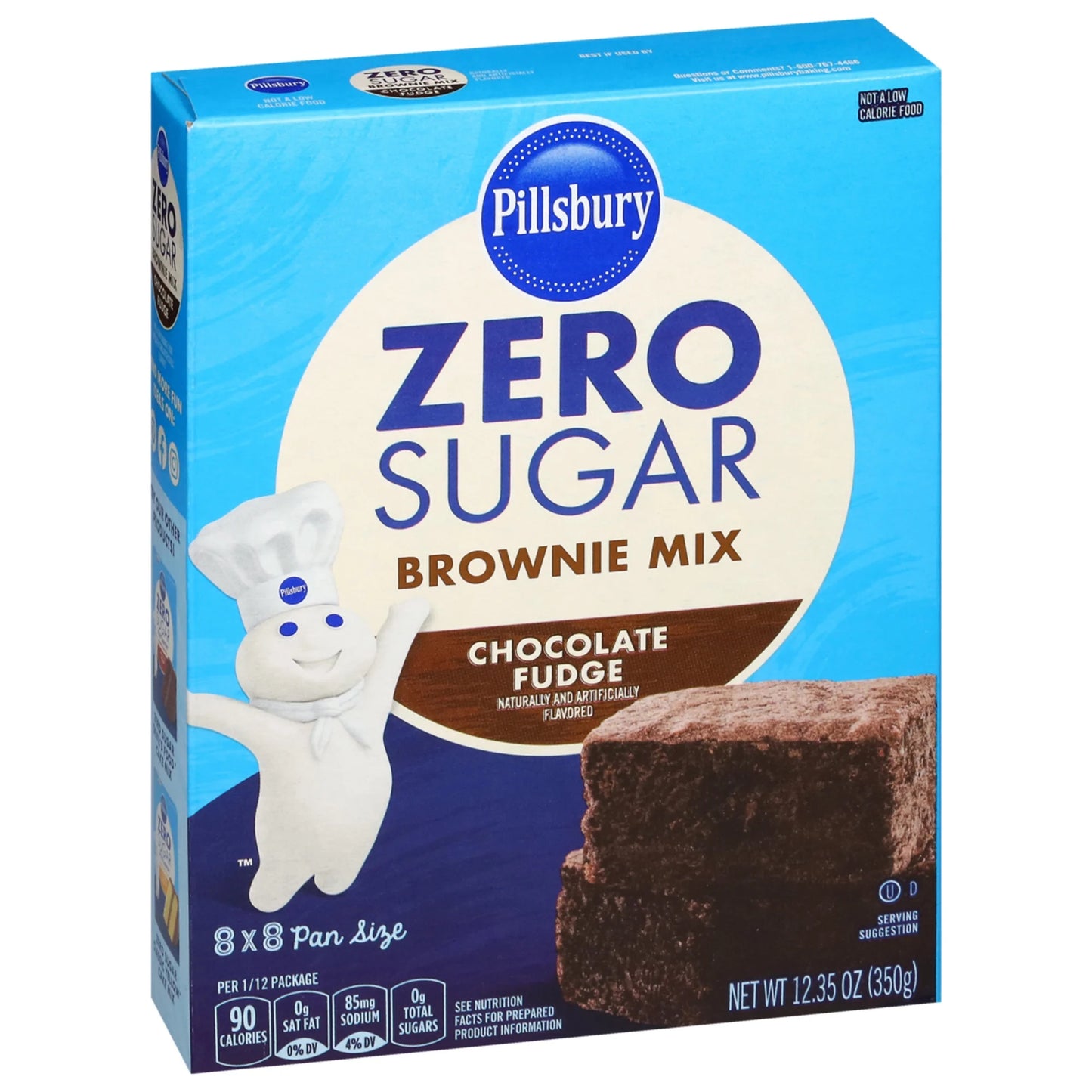 Zero Sugar Chocolate Fudge Flavored Brownie Mix, 12.35 Oz Box