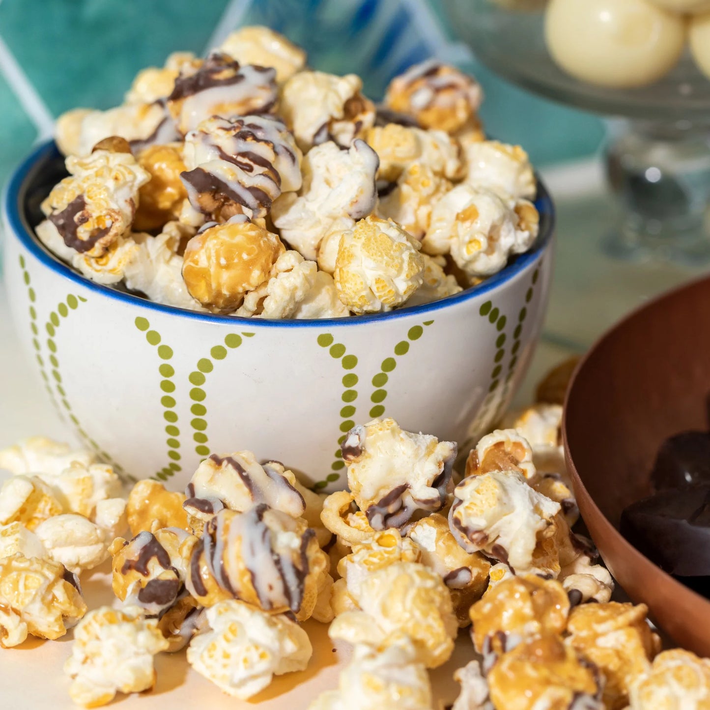 Double Drizzle Popcorn, Caramel & Kettle with Chocolatey Stripes, 7.5 Oz