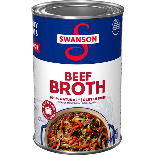 100% Natural, Gluten-Free Beef Broth, 14.5 Oz Can