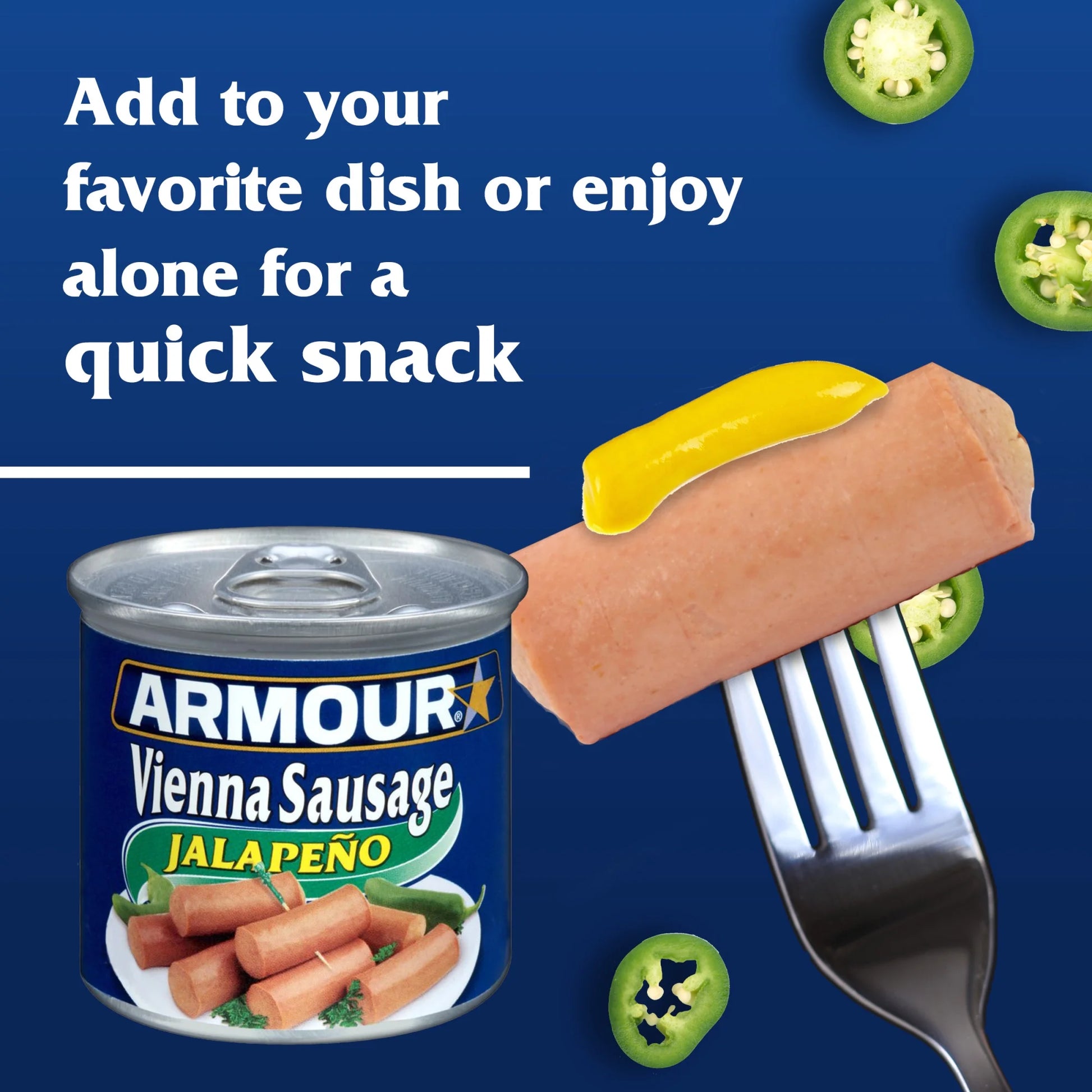 Jalapeno Vienna Sausage, 4.6 Oz Can