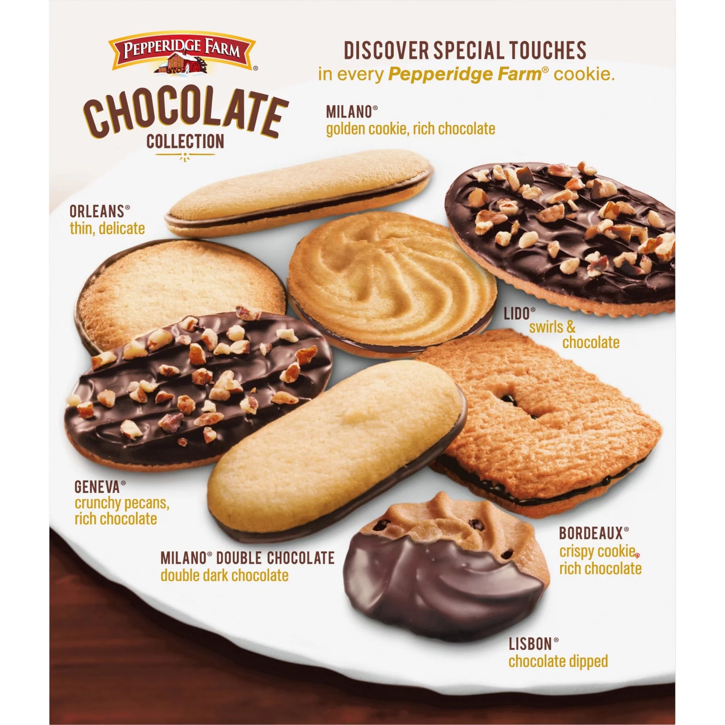 Cookies Chocolate Collection, 7 Cookie Varieties, 13 Oz. Box