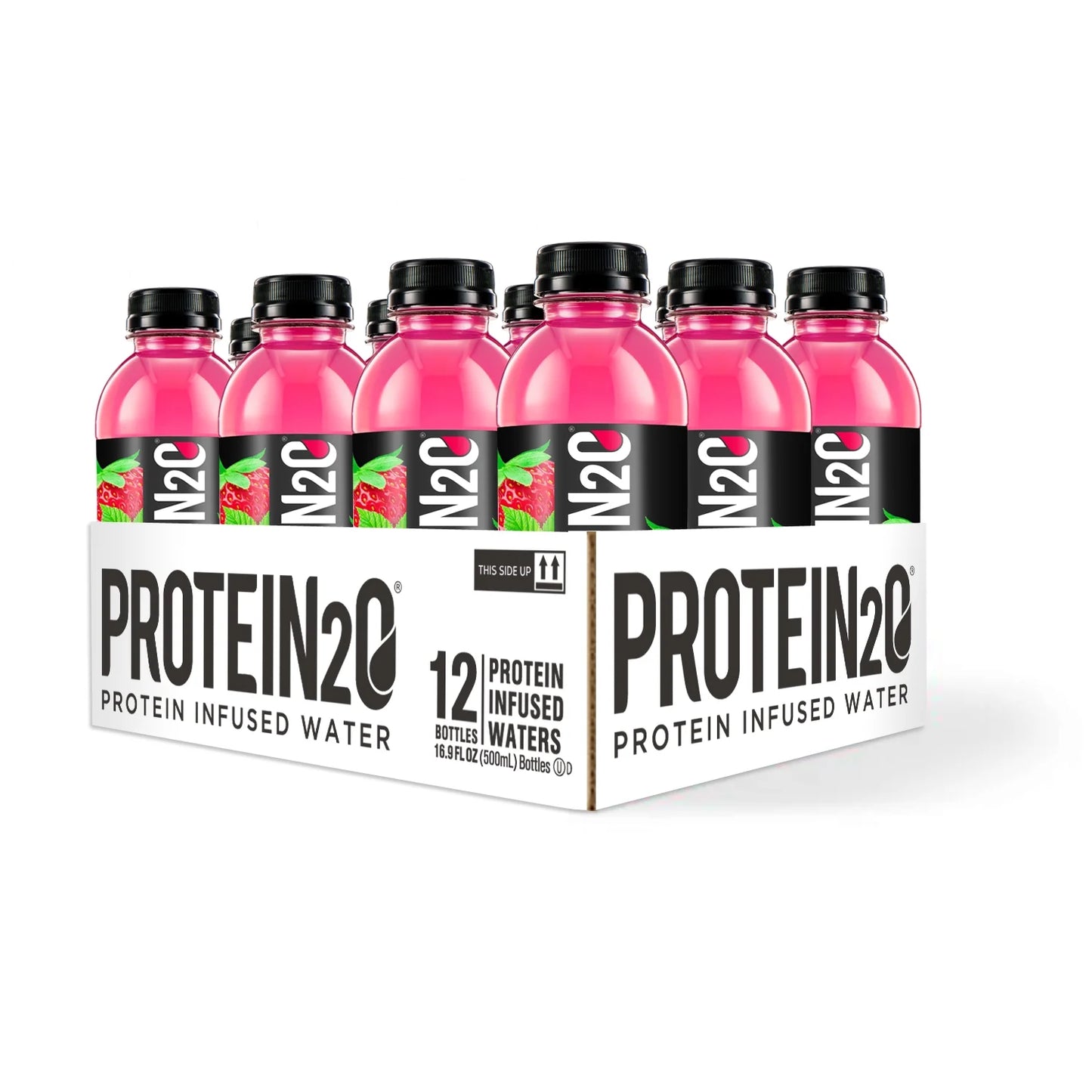 +Electrolytes, 15G Whey Protein Infused Water, Mixed Berry, 16.9 Fl Oz Bottle (Pack of 12)