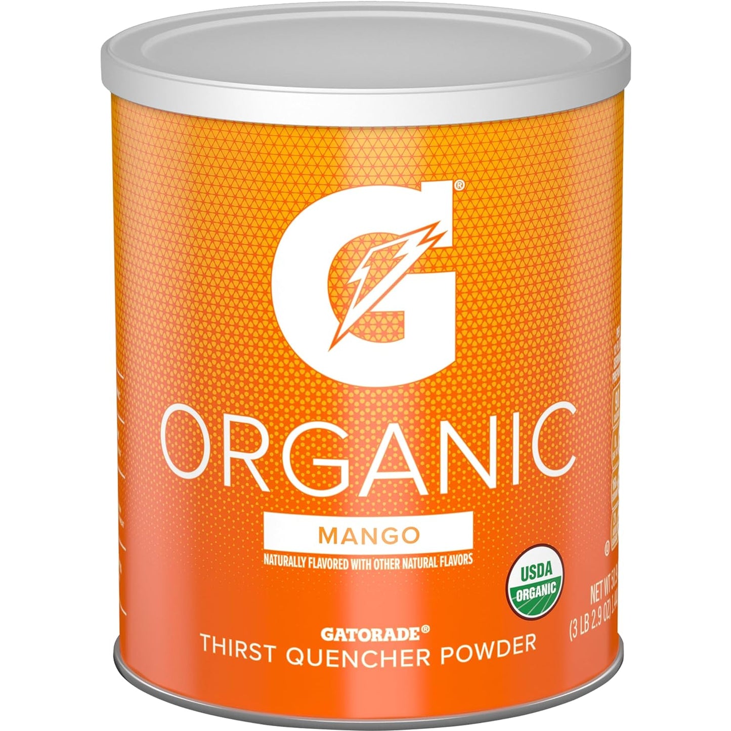 G ESSNTL Organic Thirst Quencher Powder, Mango, 50.9Oz Canister (Pack of 3)