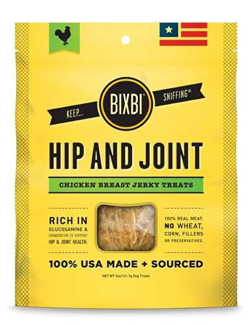 Hip & Joint Chicken Jerky Dog Treats, 5 Ounce Bag