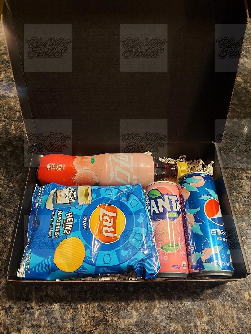 Exotic Snack Holiday Gift Box Exotic Chips Soda Lays Pepsi Fanta Cola FREE SHIP
