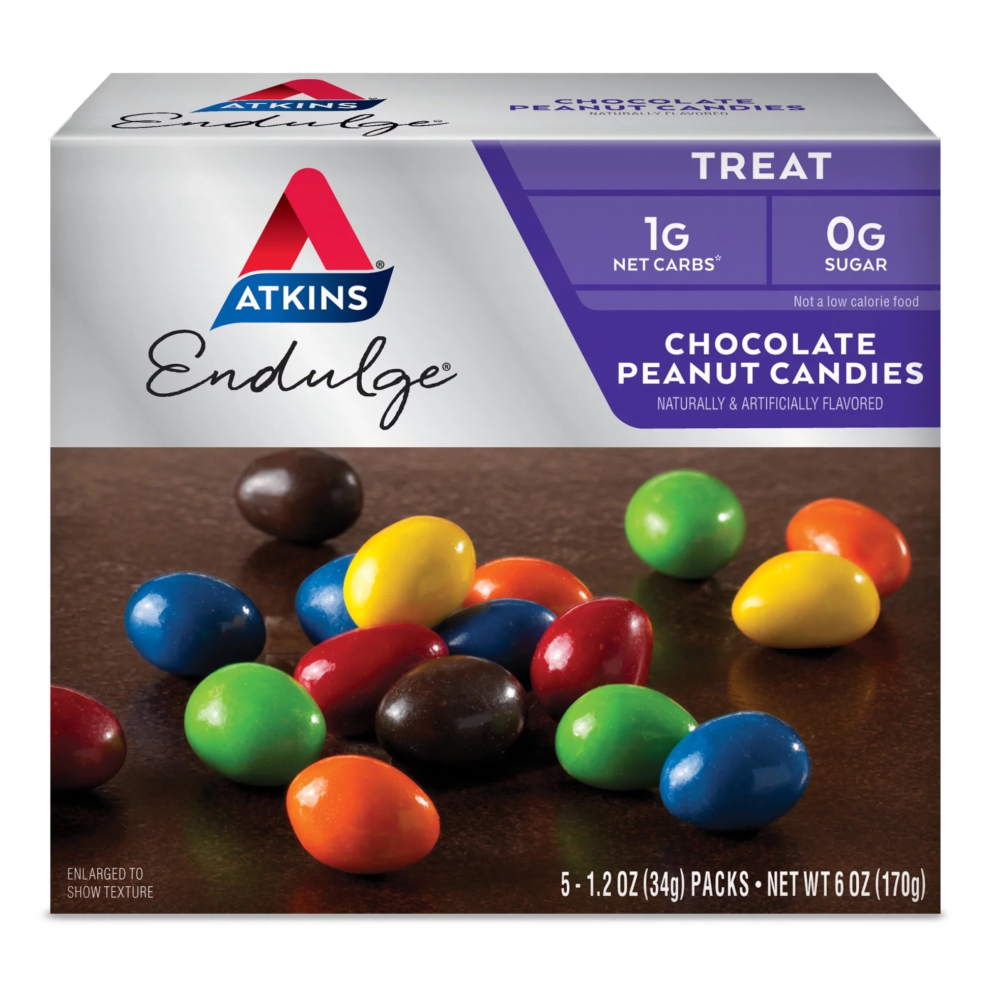 Endulge Treat, Chocolate Peanut Candies, Keto Friendly, 5 Ct