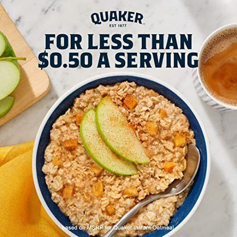 4-Pack Quaker Organic Quick Cook Oatmeal, Breakfast Cereal, Non-Gmo, 24 Oz