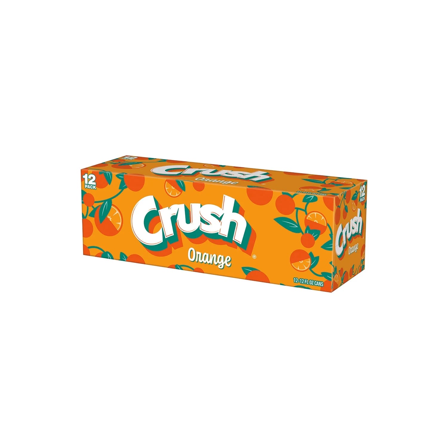 Crush Caffeine Free Orange Soda Pop, 12 Fl Oz, 12 Pack Cans