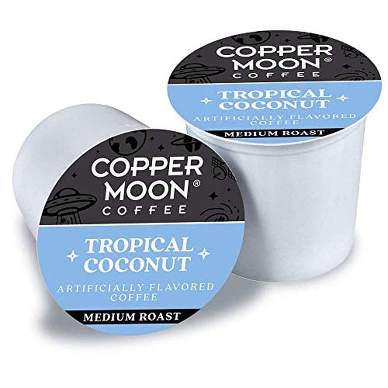 Single Serve Coffee Pods for Keurig K-Cup Brewers, Medium Roast, Tropical Coconut Blend, 12 Count(Pack of 3)