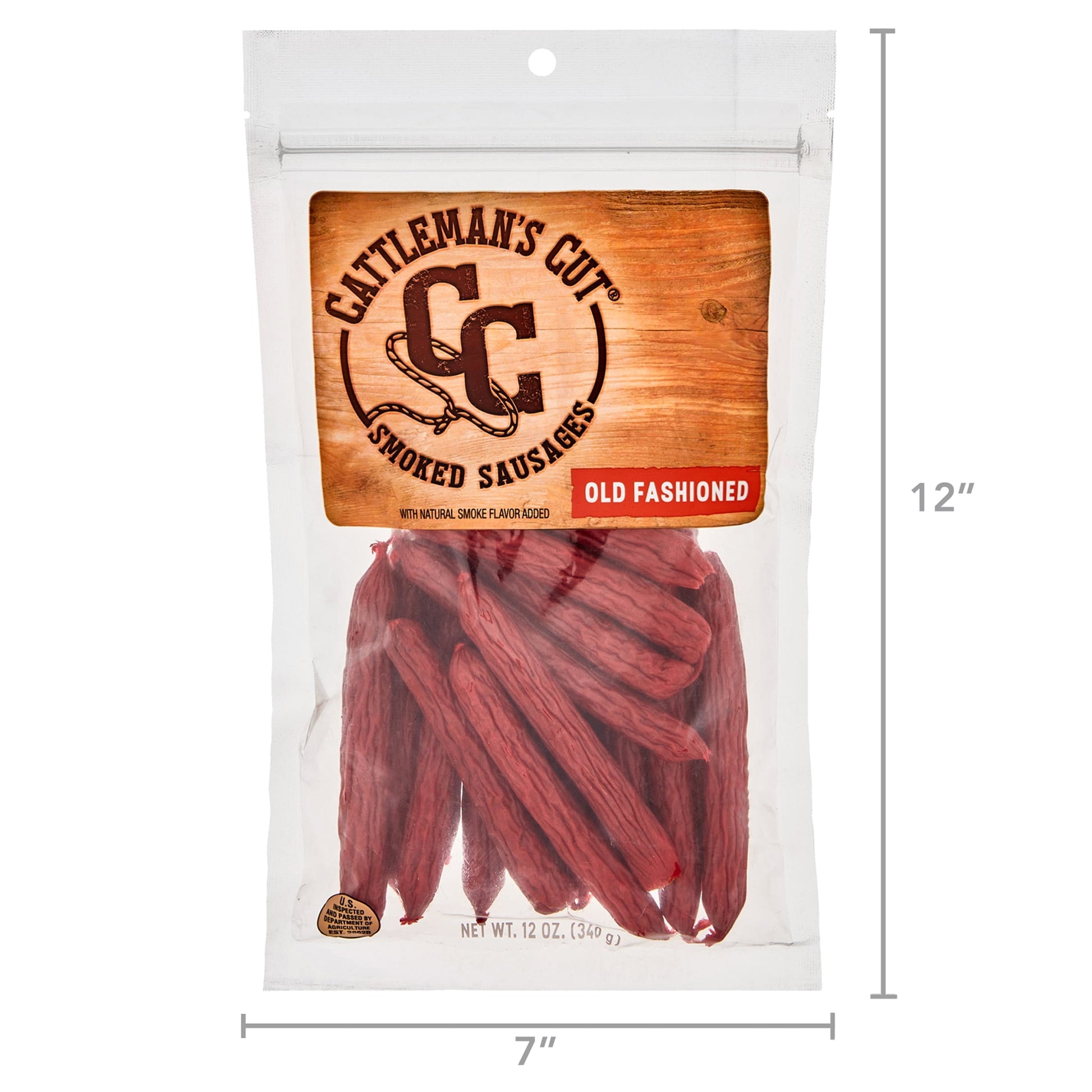 Old Fashioned Smoked Meat Sticks Jerky, 12 Oz Pouch