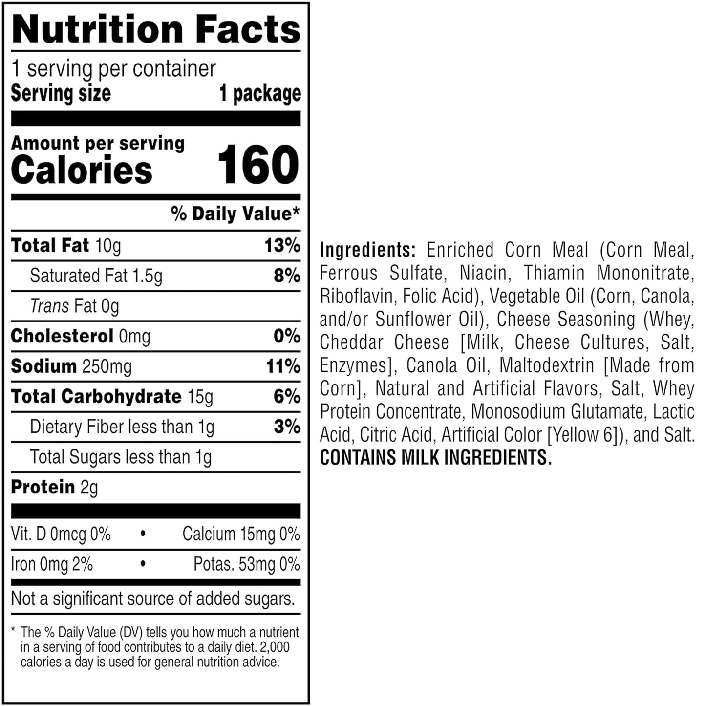 Cheese Flavored Snacks, Crunchy, 1 Ounce (Pack of 104)